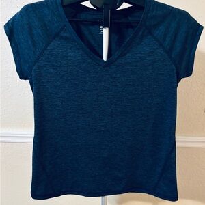 Ideology Dark Blue Short Sleeve V-Neck Tee